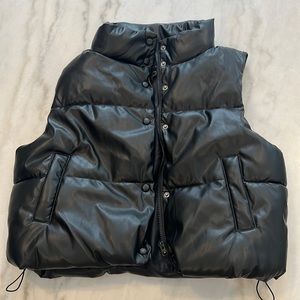 NWT faux leather vest from The Post!